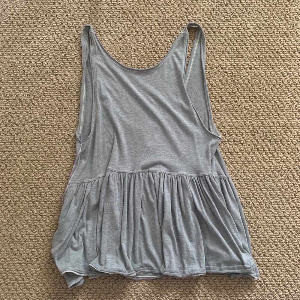Free People Gray oversized Tank